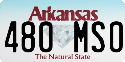 AR license plate 480MSO
