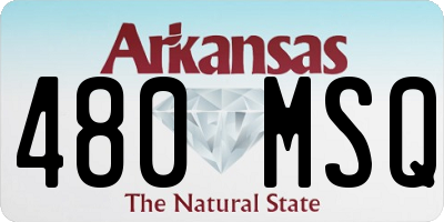 AR license plate 480MSQ