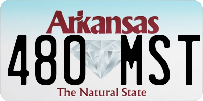 AR license plate 480MST