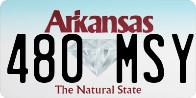 AR license plate 480MSY