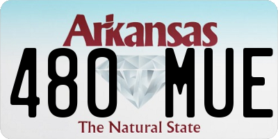 AR license plate 480MUE