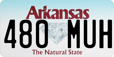 AR license plate 480MUH