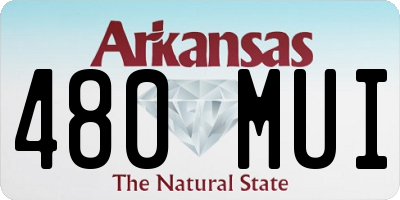 AR license plate 480MUI