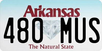 AR license plate 480MUS
