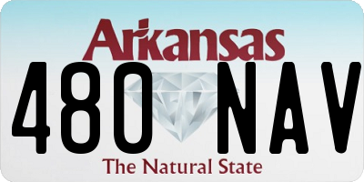 AR license plate 480NAV