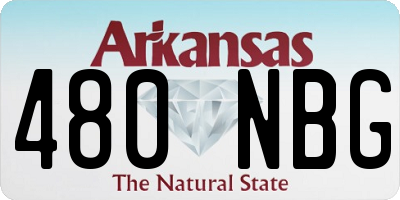 AR license plate 480NBG
