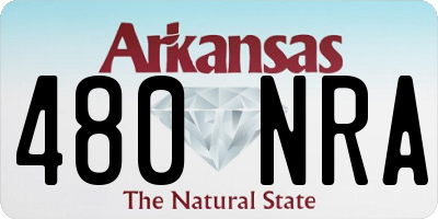 AR license plate 480NRA