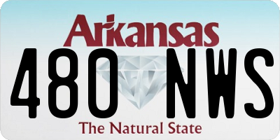 AR license plate 480NWS