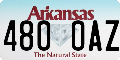 AR license plate 480OAZ