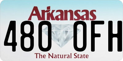AR license plate 480OFH