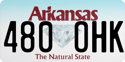 AR license plate 480OHK