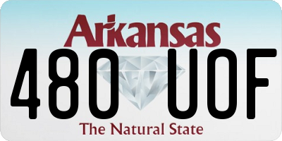 AR license plate 480UOF