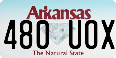 AR license plate 480UOX