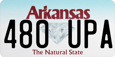 AR license plate 480UPA