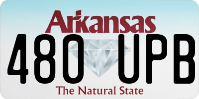 AR license plate 480UPB