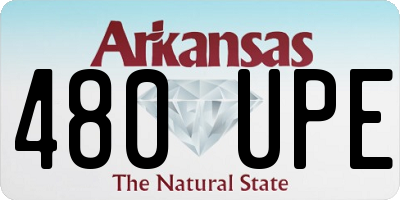 AR license plate 480UPE
