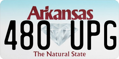 AR license plate 480UPG