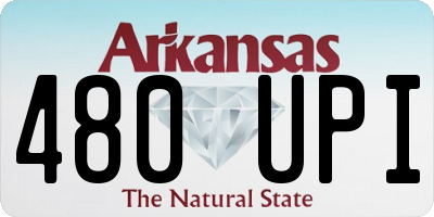 AR license plate 480UPI