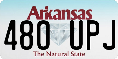 AR license plate 480UPJ