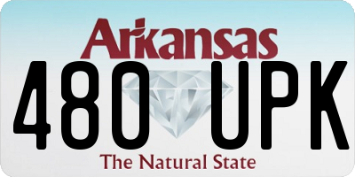 AR license plate 480UPK