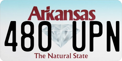 AR license plate 480UPN