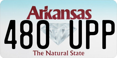 AR license plate 480UPP