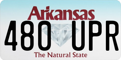 AR license plate 480UPR