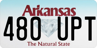 AR license plate 480UPT