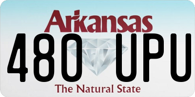 AR license plate 480UPU