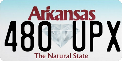 AR license plate 480UPX
