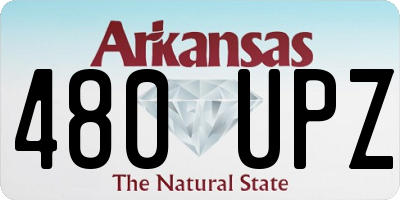 AR license plate 480UPZ