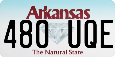 AR license plate 480UQE