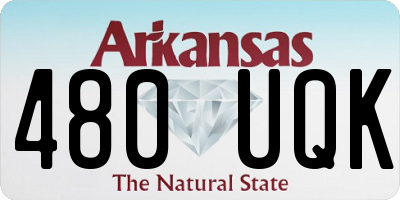 AR license plate 480UQK