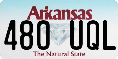 AR license plate 480UQL