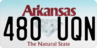 AR license plate 480UQN