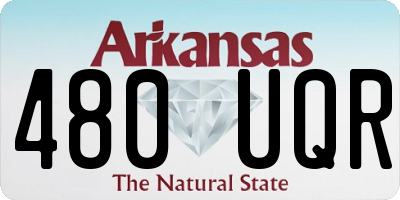 AR license plate 480UQR