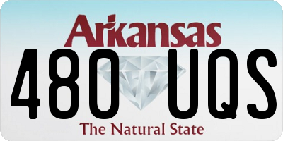 AR license plate 480UQS