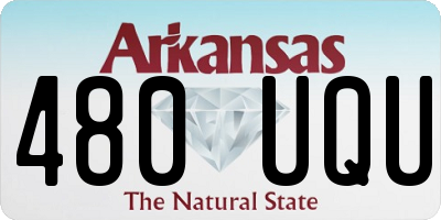 AR license plate 480UQU