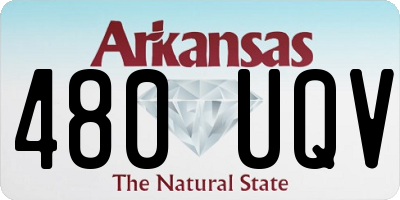 AR license plate 480UQV