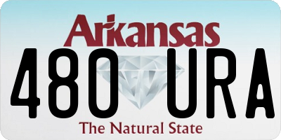 AR license plate 480URA
