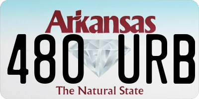 AR license plate 480URB