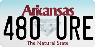 AR license plate 480URE