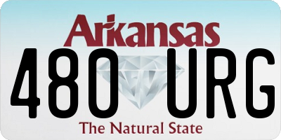 AR license plate 480URG