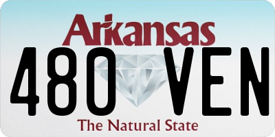 AR license plate 480VEN