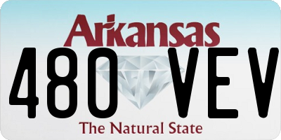 AR license plate 480VEV