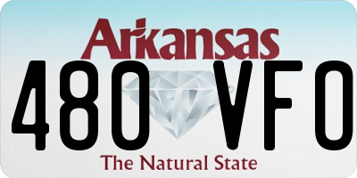 AR license plate 480VFO