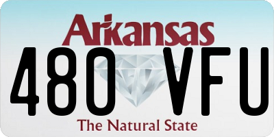 AR license plate 480VFU
