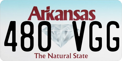AR license plate 480VGG