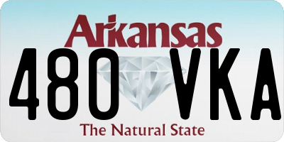 AR license plate 480VKA