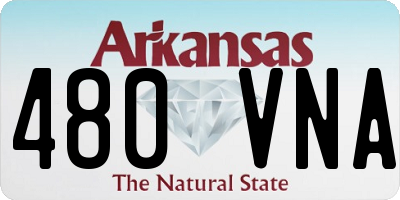 AR license plate 480VNA